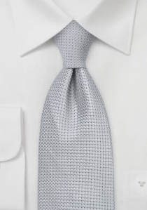 Cravatta clip grigio rete