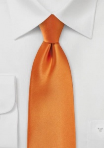 Cravatta XXL in microfibra arancione
