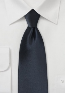 XXL cravatta blu navy in fibra sintetica