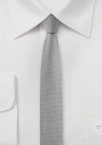 Cravatta sottile argento