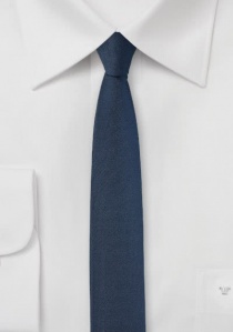 Cravatta sottile blu notte