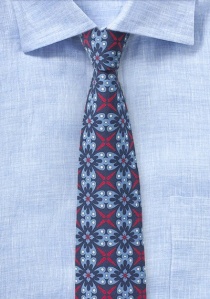 Cravatta blu cielo con disegno Talavera