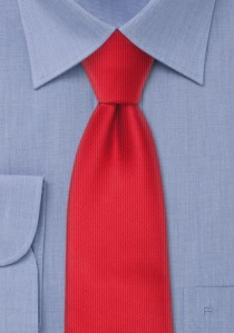 Cravatta business strutturata in rosso