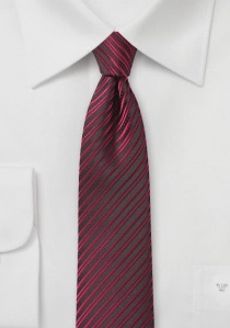 Cravatta righe rosse