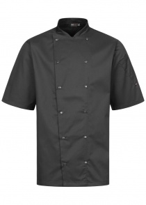 Giacca da cucina unisex a maniche corte / Nero