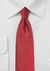 Cravatta di grande effetto strutturata in rosso