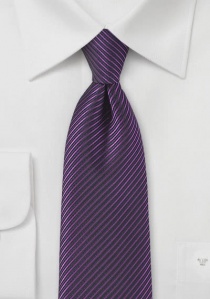 Cravatta righe viola