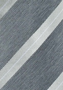 Cravatta grigio argento righe