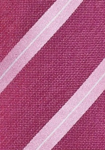 Cravatta fucsia righe rosa