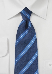 Cravatta a righe blu