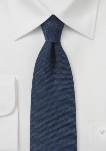 Cravatta business in stile tweed blu