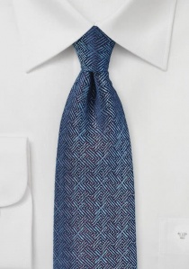 Cravatta seta blu