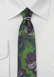 Cravatta Paisley Business Verde pregiato