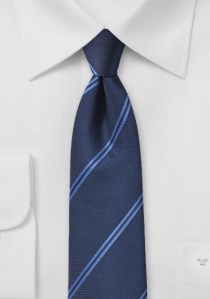 Cravatta blu righe celeste