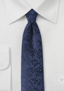 Cravatta con motivo a viticcio blu navy
