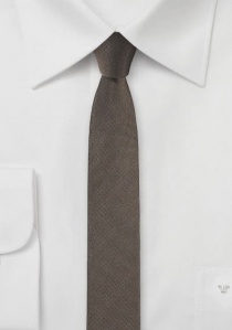 Cravatta sottile marrone