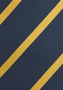 Cravatta extra lunga con disegno a righe Blu scuro