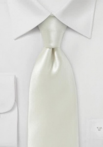 Cravatta da uomo in seta italiana bianco antico