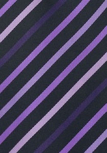 Cravatta nera lilla