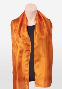 Chorschal Seiden-Chiffon orange