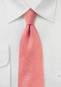 Cravatta business in filigrana con texture corallo