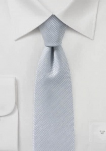 Cravatta business struttura a righe grigio chiaro