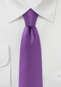 Cravatta struttura a righe viola