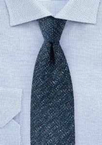 Cravatta in lana blu scuro