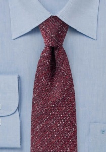 Cravatta in lana rosso medio