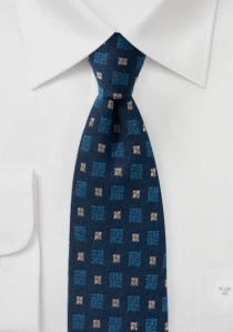 Cravatta Wool Boxes Blu notte