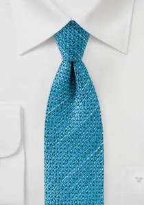 Cravatta strutturata blu turchese