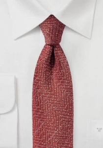 Cravatta business strutturata rosso ciliegia