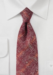 Cravatta da uomo con motivo Paisley marmorizzato