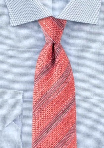 Struttura cravatta a righe rosa corallo