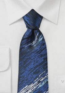 Cravatta marmorea navy