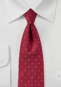 Cravatta floreale rossa media
