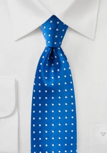 Cravatta Business Dot Decor Blu
