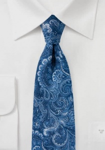 Cravatta con motivo Paisley blu reale