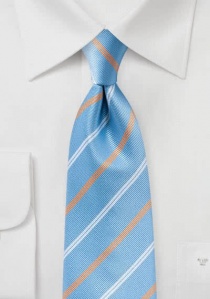Cravatta Business Business Stripe Azzurro