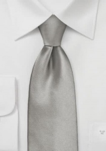 Cravatta elastica grigio argento