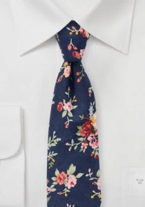 Cravatta modello Rose navy