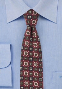 Emblemi di cravatte rosso bordeaux