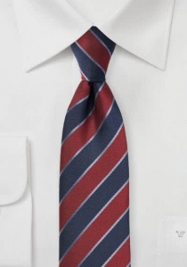 Cravatta a righe bordeaux