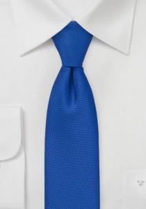 Cravatta stretta strutturata in blu oltremare
