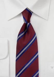 Cravatta design a righe bordeaux