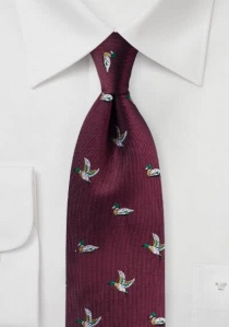 Cravatta con decoro germano reale bordeaux