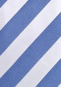 Cravatta a righe per bambini in azzurro/bianco